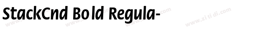 StackCnd Bold Regula字体转换
